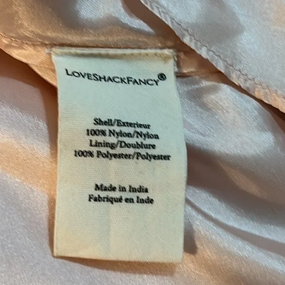 LoveShackFancy Hensley Gown Soft Peach Size 2 EUC - Picture 5 of 6